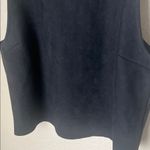 ZARA NWT  black faux suede tank top Photo 4