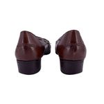 Salvatore Ferragamo Vintage  Brown Leather Kiltie Low Heel Shoes Size 7.5 AA Photo 5