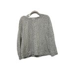Liz Claiborne  Women’s Size Extra Large White Sweater Leopard Cheetah Boho Cozy. Photo 1