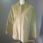 AMI beige 100% suede leather zip up jacket Tan Size M Photo 0