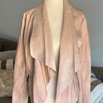 Bar III  Blush Drape Front Blazer Photo 0