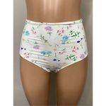 New. PAPER London floral high rise bikini bottom. Small. Retails $105 Pink Photo 3