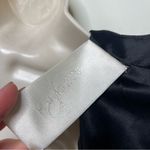 KAI KUHNE black runway mini sheath dress in black satin sz 2 Photo 2