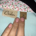 Caslon Light Blue Button Down Top Photo 3