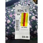 LC Lauren Conrad Lauren Conrad Floral Print Sleep Soft Top Comfy Long‎ Sleeve Crew Neck XXL Photo 8