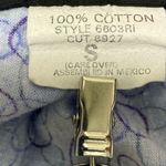 Los Angeles Rose Blue Patterned Tie Back Scrub Top Shirt Size Small S Photo 2