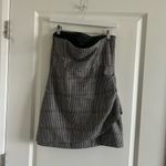 House of Harlow New  Houndstooth Wool Blend Strapless Ruched Academia She… Photo 6