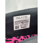 Reebok Womans Memory Tech 7.5 Black Pink Leopard Slip On Quilted Sneakers NWOT Photo 3