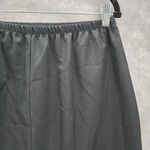 None Black Pull On Knee Length Elastic Office Corporate Church Classic Skirt Size 14 Photo 2