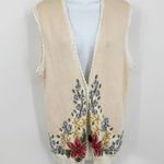 American Vintage Vintage Y2K Grandma Sweater Vest Cardigan Size Large Cottagecore Coquette Photo 0