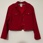 Clifford & Wills Red Wool Cropped Jacket Photo 0