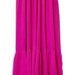 Bohme Saltwater Smocked Midi Dress Fuchsia Hot Pink Magenta Women’s Size Large Photo 8