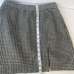 Hollister  Houndstooth Mini Skirt Black White Plaid Tweed Check Preppy Y2K Medium Photo 6