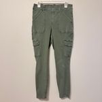 Spanx Twill Cargo Skinny Leg Ankle Pants in Soft Sage Green Size XL Photo 2