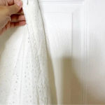 RALPH LAUREN White Eyelet Asymmetrical Hem Handkerchief Hem Size 4Petite Preppy Photo 7