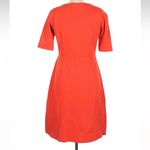 Boden Vibrant Red Midi Dress Orange Size 10 Photo 1
