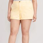 Old Navy New Women’s High-Waisted OGC Pull-On Chino Short Yellow Size 3X Photo 0