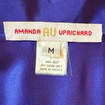 Amanda Uprichard  100% Silk Collared Long Sleeve Elastic Waist Knee Length Medium Photo 6