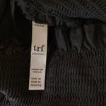 ZARA  TRF Collection Black Off The Shoulder Smocked Eyelet Blouse Top Size M Photo 2