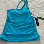 La Blanca Blue Swim Coverup with Single Shoulder Design Photo 3