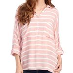 Nine West Jeans Striped Popover Top Size S Photo 1