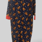 Jammies by Hip Style New Ginger snap zip up adult holiday pajamas novelty funky Blue Size L Photo 0