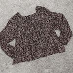 Universal Threads Black Pink Floral Boxy Cut Blouse Photo 0