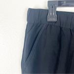 Madewell  Black High Rise Drawstring Waist Track Trousers Pants, Size Medium Photo 7