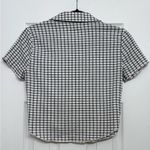 Madewell  Crinkle Polo Crop Tee Shirt Photo 3
