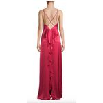 ZAC Zac Posen Noel Strappy Ruffled Gown Maxi Womens Crimson Red Size 6 Photo 1