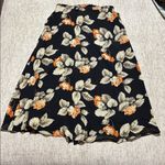 Sz 14 100% Silk Skirt Dana B and Karen gorgeous fall print black Photo 3