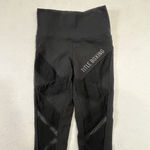 Alo Yoga  Mesh Legging Small Black High Waist Panels Ankle Title Boxing Club Photo 2