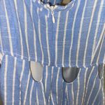 Love Riche Blue And White Striped Short Sundress  Photo 8