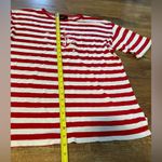 Vtg 90's D‘toch Sport Wear Sailor White Red Stripes Logo Top Women Sz 2XL Photo 5