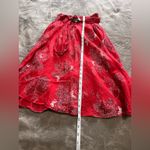 SANGA Boutique Red Butterfly Whimsical Lined Bandana Midi Skirt Sz S EUC Photo 7