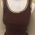Eyeshadow Brown Sequence Tank Top Size M Photo 0