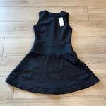 Shoshanna NWT  Rio Dress Black Sleeveless A-Line Lined Laser Cut Scuba Size 8 Photo 1