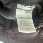 Monrow Cheetah Print Pullover Hoodie Womens Medium Grey Photo 3