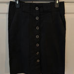ZARA BASIC Black Button Front Pencil Skirt Women's Size M Business Casual Size M Photo 0