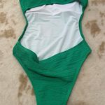 These Three Boutique Textured Green One Piece Swimsuit Medium Photo 5