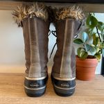 Sorel  Joan of Arctic Tall Pull On Cinchable Rubber & Suede Winter Boots, 9 Photo 5
