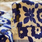 Boden Womens Richmond Pants US 6 LONG Greek Blue White Geo Floral Photo 7