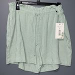 Chelsea and Violet  XL Havana olive shorts elastic waist with pockets 2.5” inseam Photo 0