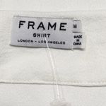 frame denim FRAME white lace neck top. Photo 7