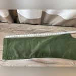 Free People  High Time Velvet Kick Flare Pants Olive Army Green size 8 Photo 7