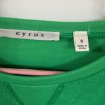Cyrus  Vibrant Green Terrycloth Top Photo 2