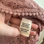 Joie  Mauve Lace Eyelet Boxy Fit Tank Top Size XS Women's Photo 3