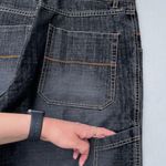 Rare Vintage Harlem Patches 4Real Collection Black Denim Jeans Size 36 Photo 7