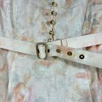 Zimmermann  Crush Buttoned Belted Linen Midi Dress Ciara Floral US 8 NWT Photo 10