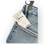 Good American  Good Legs Flare Jeans Button Fly High Rise Raw Hem NWT Photo 11